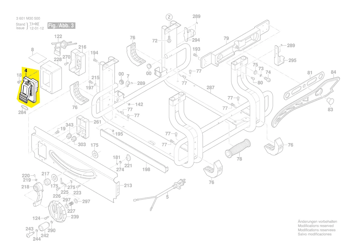 Interrupteur réf. 2 610 016 997 BOSCH